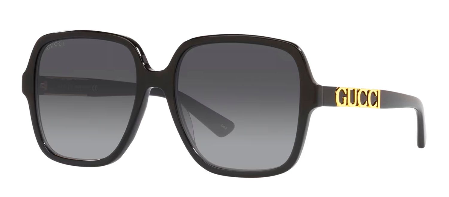 Gucci GG 1189S 002 Square Plastic Black Sunglasses with Grey Gradient Lens sold by Gaffos product image thumbnail 2