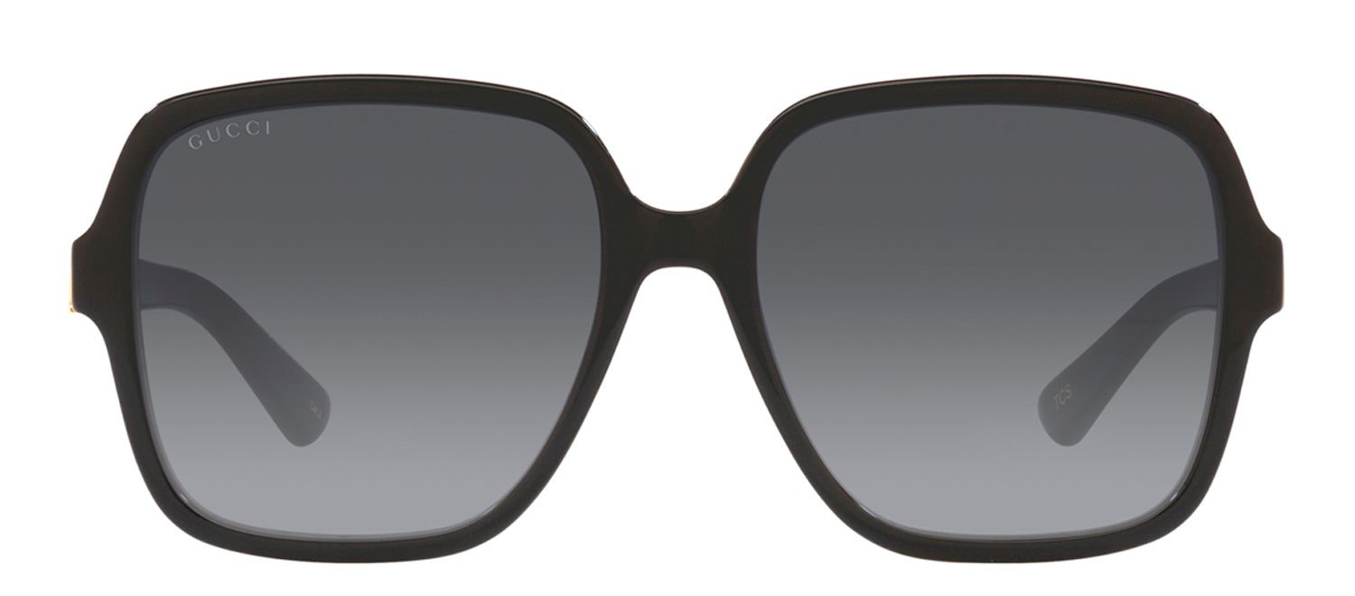 Gucci GG 1189S 002 Square Plastic Black Sunglasses with Grey Gradient Lens sold by Gaffos
