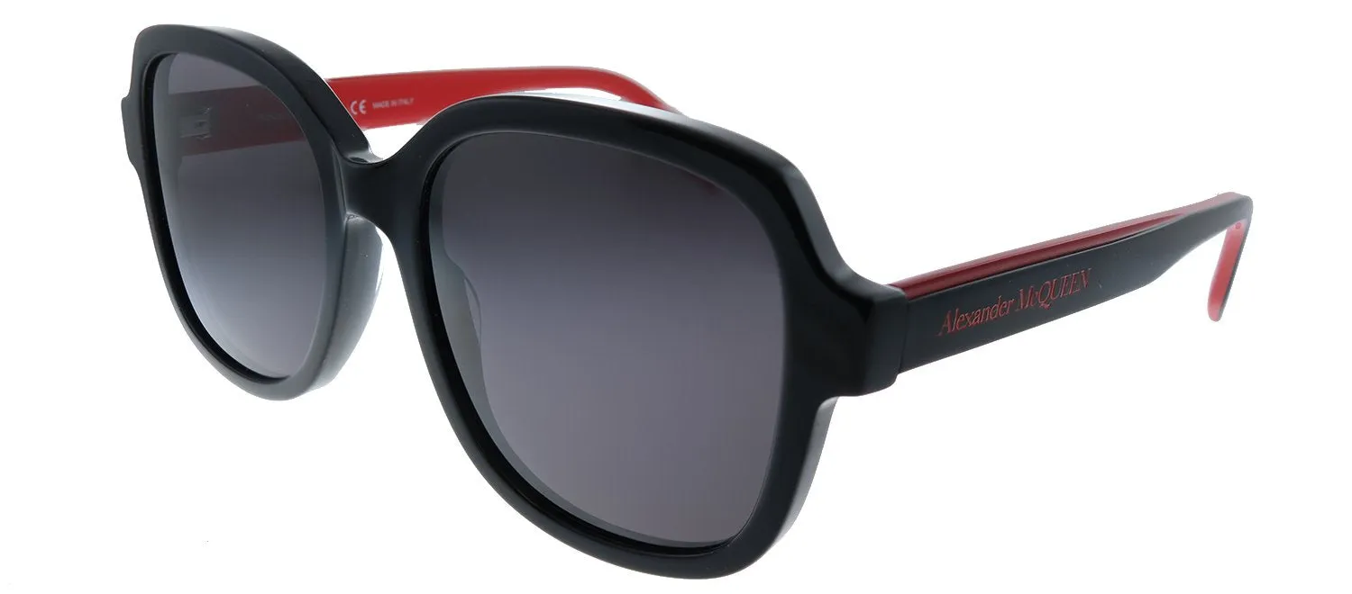 Alexander McQueen AM 300S 003 Square Acetate Black Sunglasses with Grey Lens sold by Gaffos product image thumbnail 2