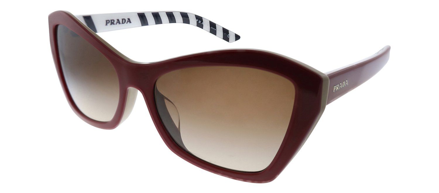 Prada PR 07XSF 543651 Butterfly Plastic Red Sunglasses with Brown Gradient Lens sold by Gaffos product image thumbnail 2