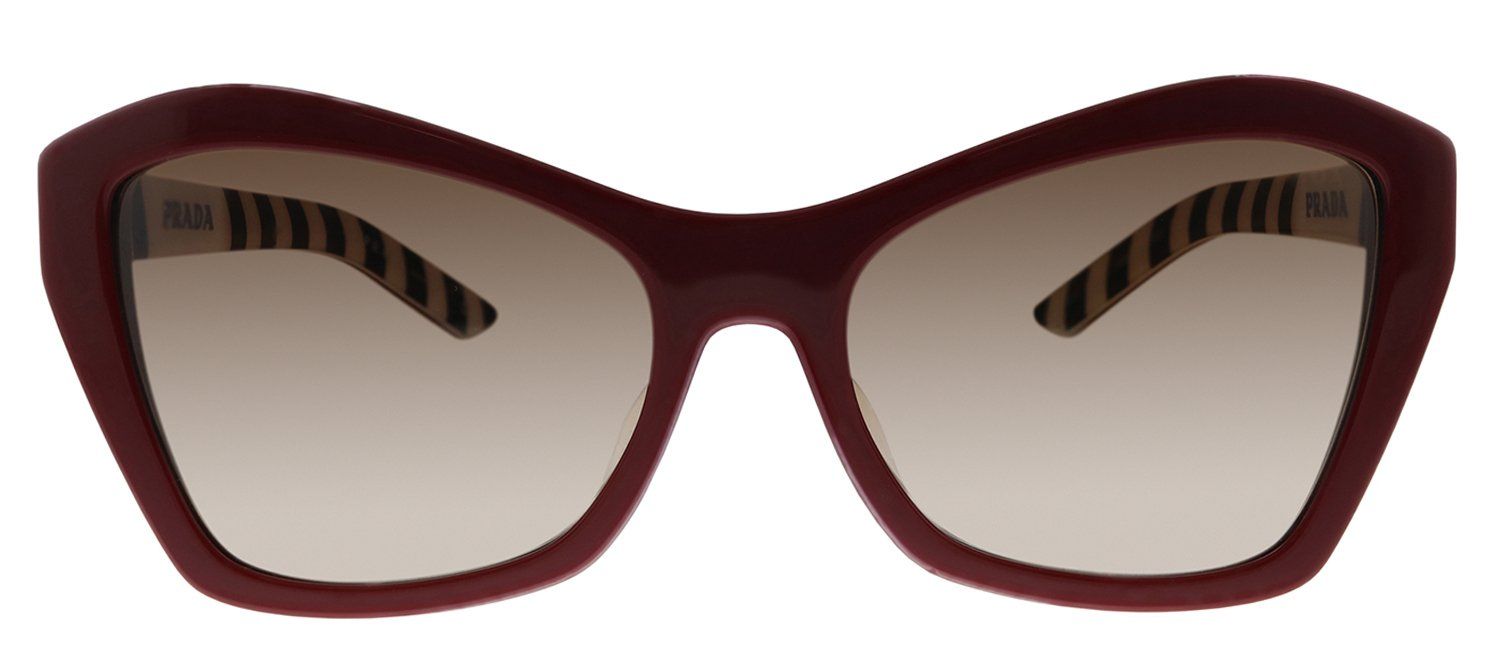 Prada PR 07XSF 543651 Butterfly Plastic Red Sunglasses with Brown Gradient Lens sold by Gaffos