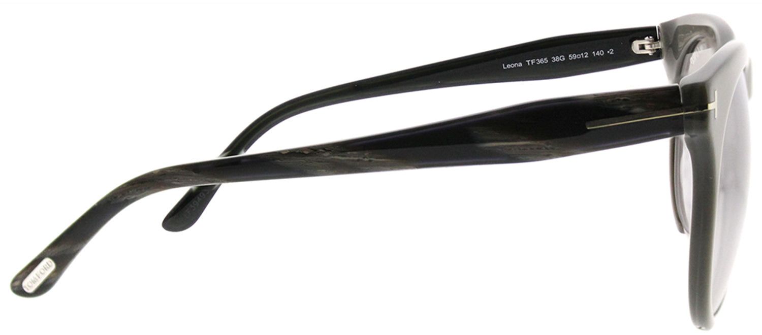 Tom Ford TF 365 38G Square Plastic Grey Sunglasses with Silver Mirror Lens sold by Gaffos product image thumbnail 3