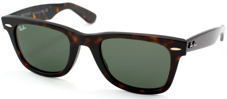 Ray-Ban RB 2140 902 Original Wayfarer Plastic Brown Sunglasses with Green Lens sold by Gaffos product image thumbnail 2