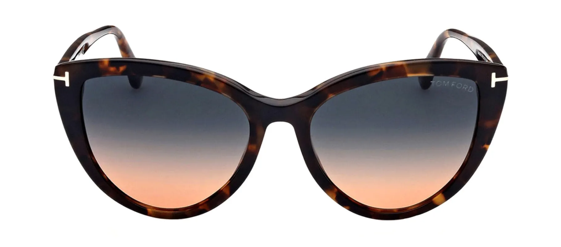 Tom Ford Isabella-02 TF 915 55P Cat-Eye Plastic Havana Sunglasses with Blue Gradient Lens sold by Gaffos