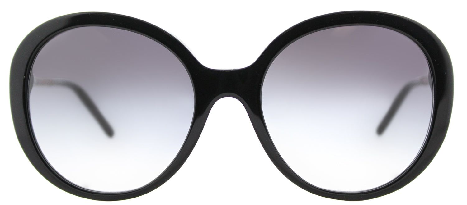 Burberry BE 4239Q 30018G Round Plastic Black Sunglasses with Grey Gradient Lens sold by Gaffos