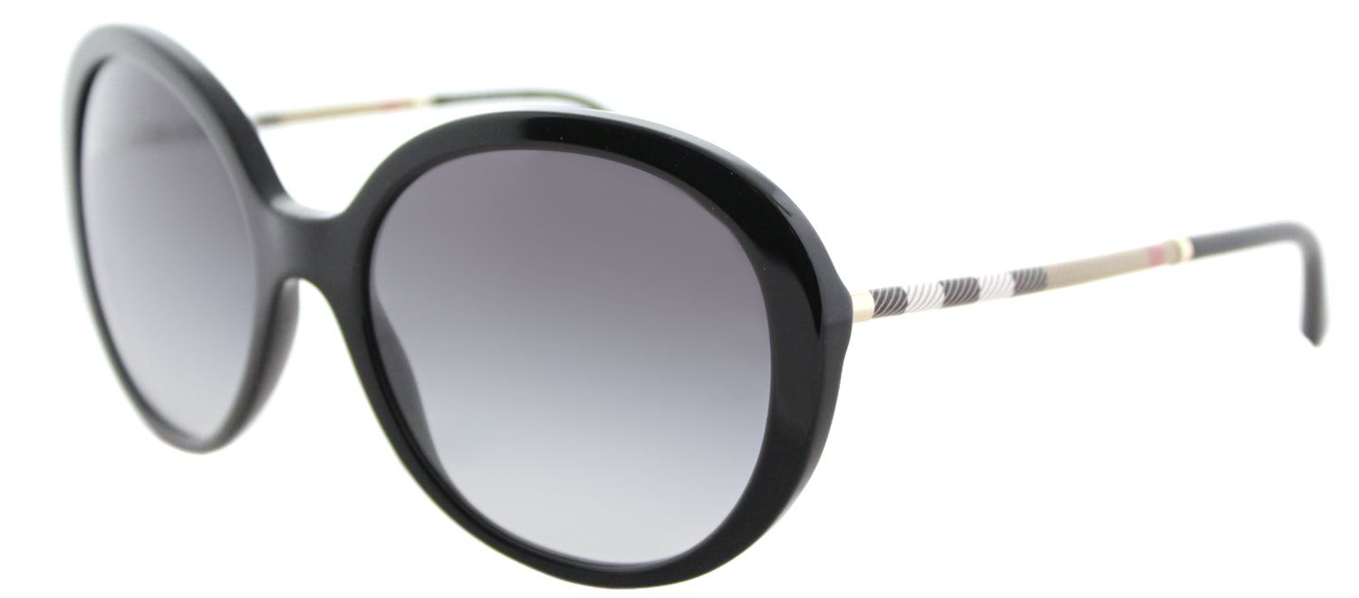 Burberry BE 4239Q 30018G Round Plastic Black Sunglasses with Grey Gradient Lens sold by Gaffos product image thumbnail 2