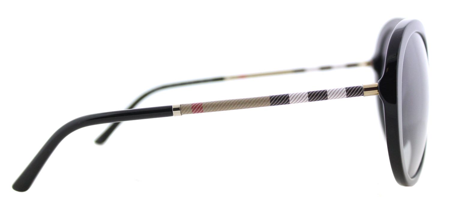 Burberry BE 4239Q 30018G Round Plastic Black Sunglasses with Grey Gradient Lens sold by Gaffos product image thumbnail 3