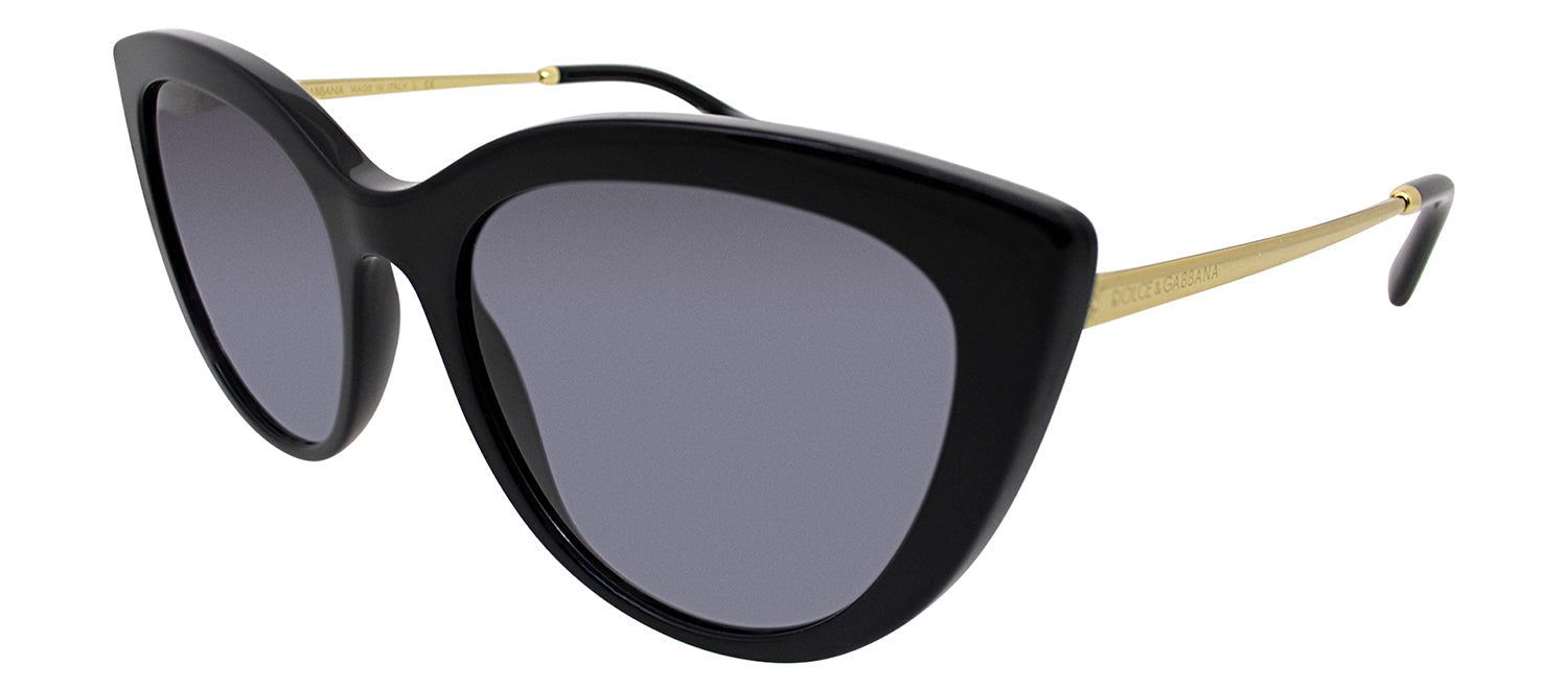 Dolce & Gabbana DG 4408 501/8G Cat-Eye Plastic Black Sunglasses with Grey Gradient Lens sold by Gaffos