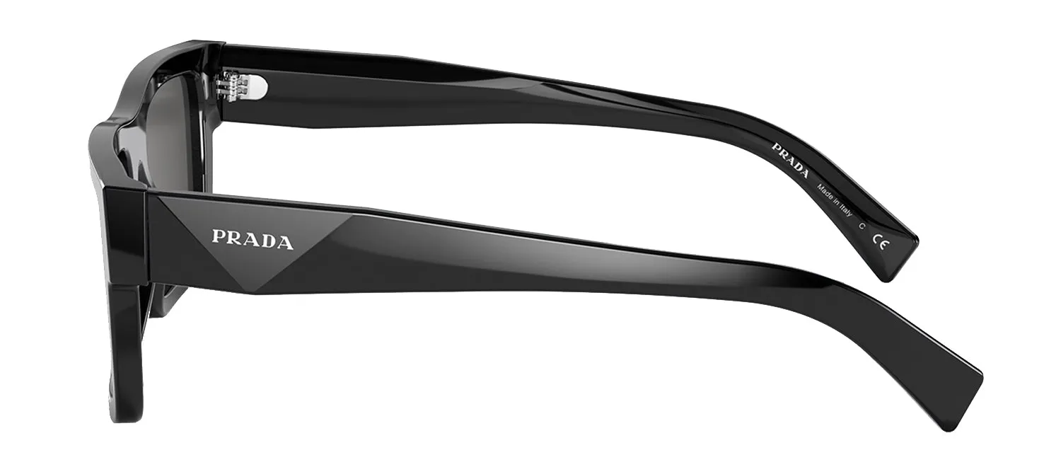 Prada PR 19WS 1AB5S0 Rectangle Plastic Black Sunglasses with Grey Lens sold by Gaffos product image thumbnail 3