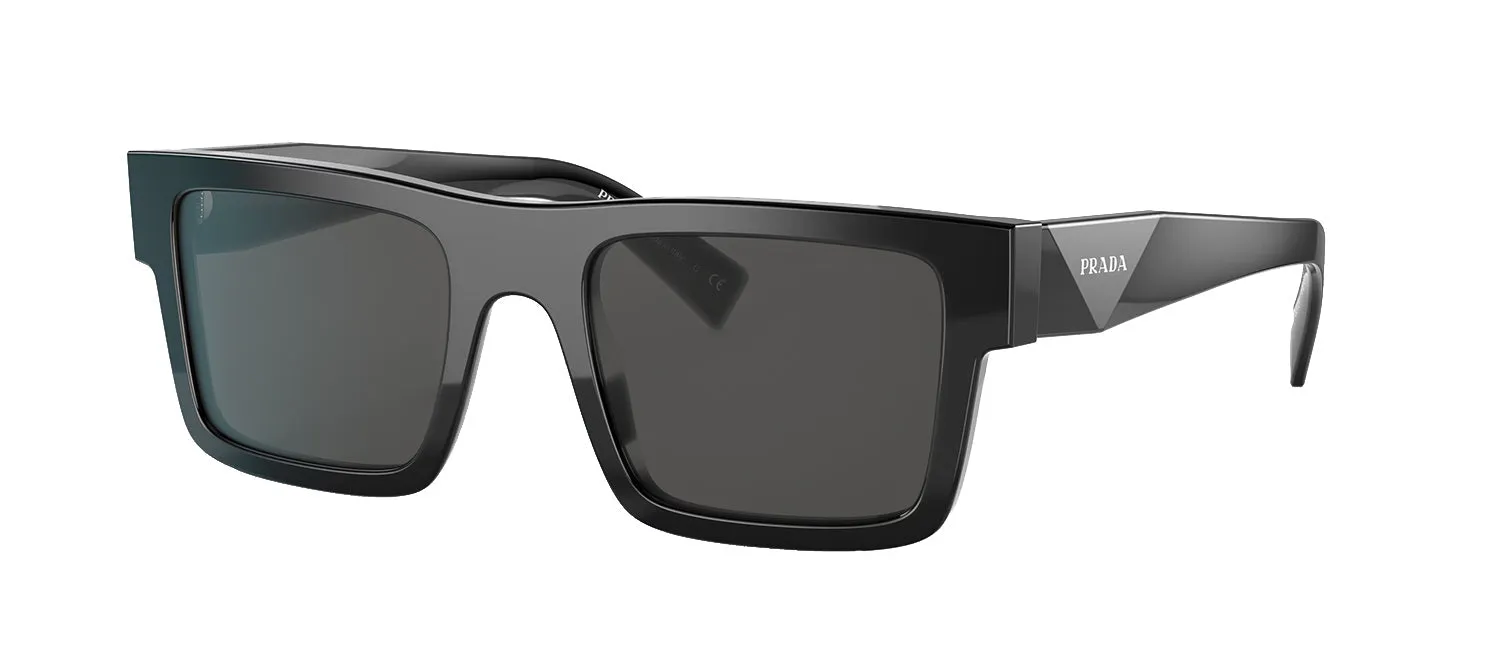 Prada PR 19WS 1AB5S0 Rectangle Plastic Black Sunglasses with Grey Lens sold by Gaffos product image thumbnail 2