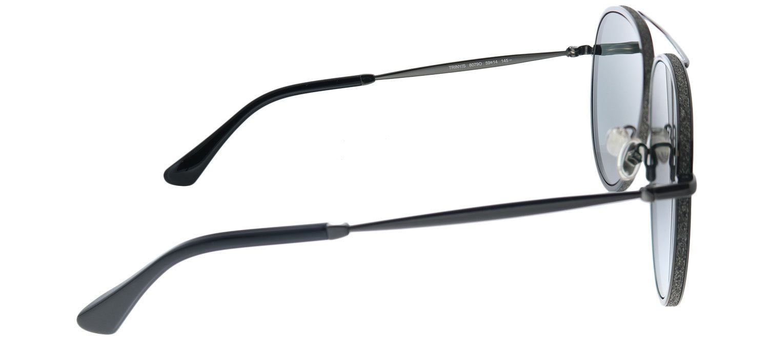 Jimmy Choo JC Triny 807 Aviator Metal Black Sunglasses with Grey Gradient Lens sold by Gaffos product image thumbnail 3