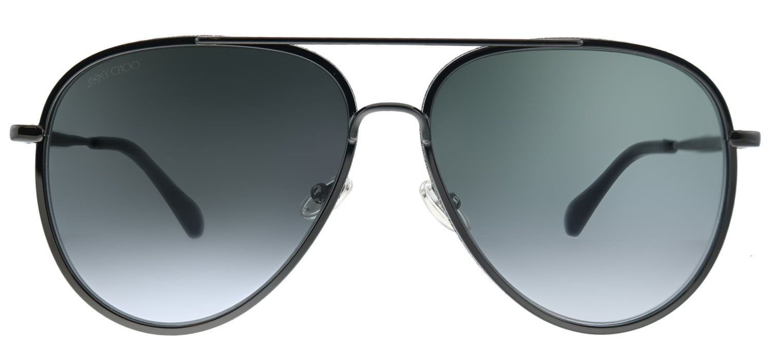 Jimmy Choo JC Triny 807 Aviator Metal Black Sunglasses with Grey Gradient Lens sold by Gaffos