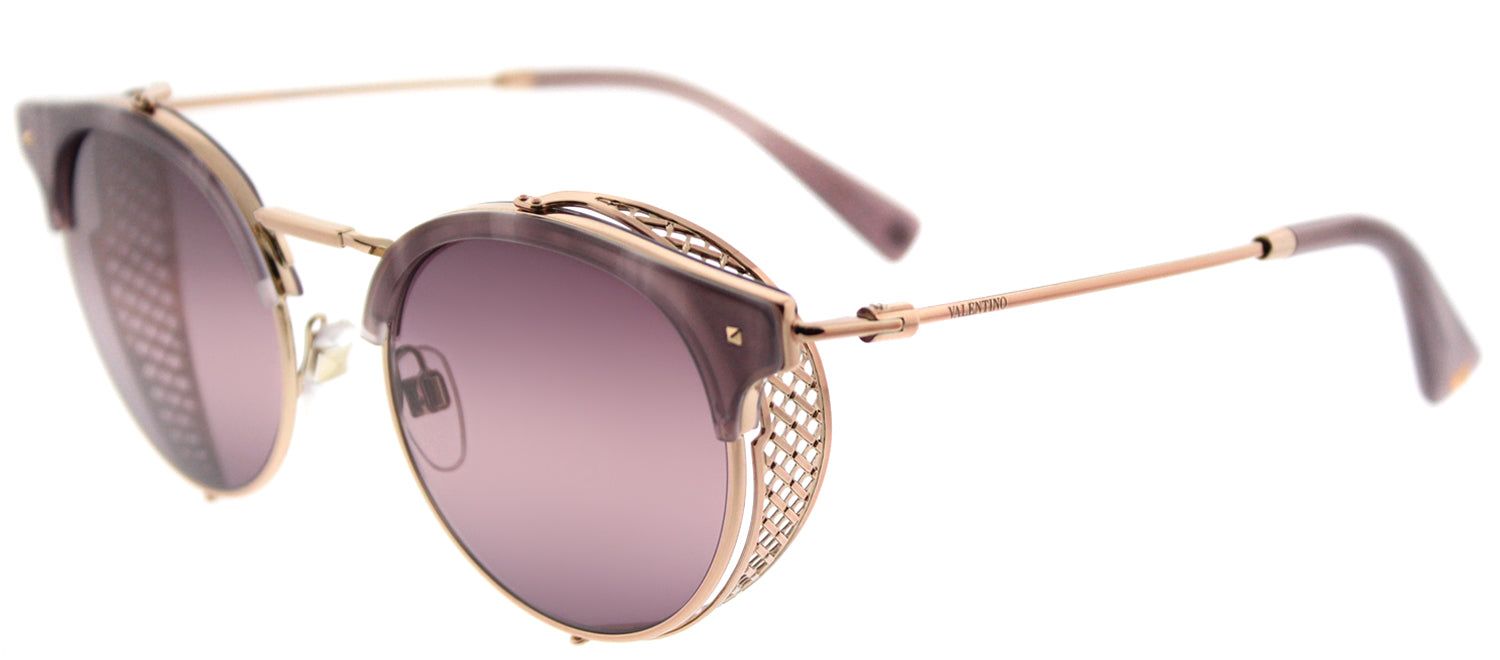 Valentino VA 2008Z 3004W9 Round Metal Gold Sunglasses with Pink Bi-Gradient Purple Lens sold by Gaffos product image thumbnail 2