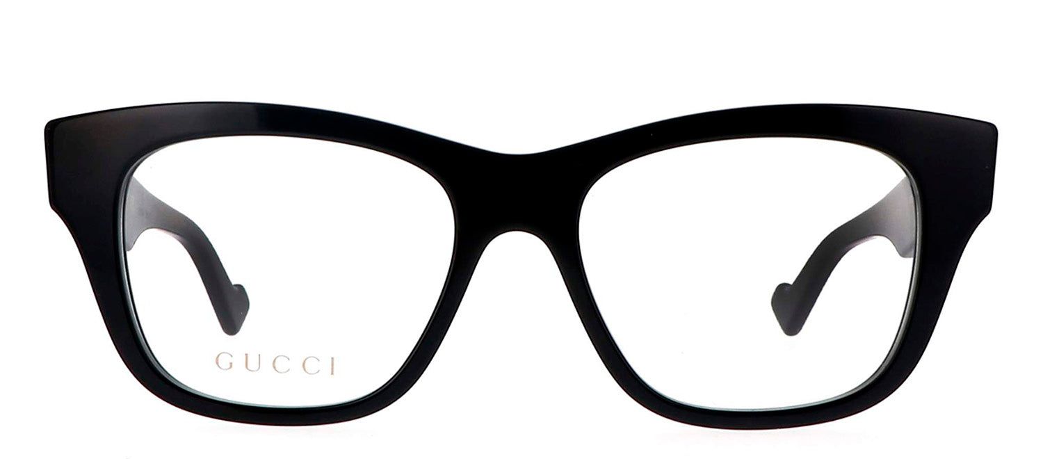 Gucci GG 0999O 001 Cat-Eye Plastic Black Eyeglasses with Logo Stamped Demo Lenses sold by Gaffos