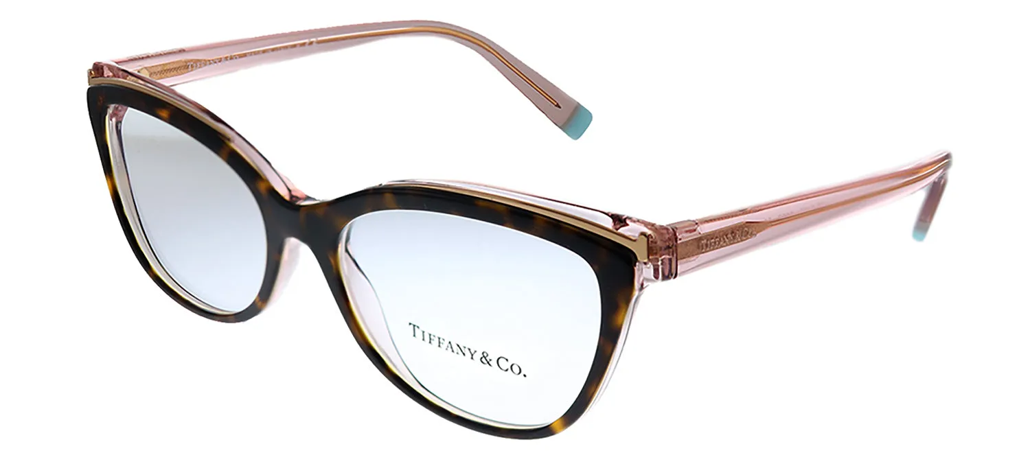 Tiffany & Co. TF 2192 8287 Cat-Eye Plastic Havana Eyeglasses with Logo Stamped Demo Lenses sold by Gaffos product image thumbnail 2