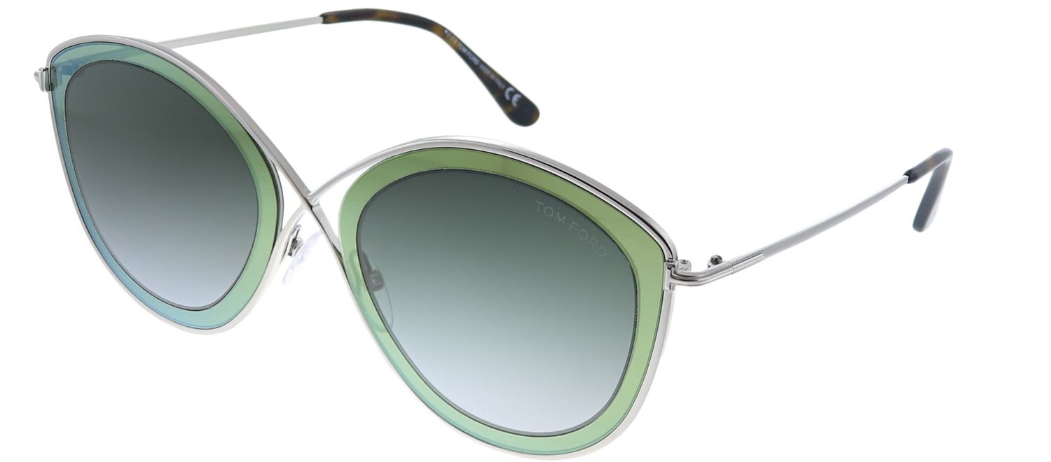 Tom Ford TF 604 20B Cat-Eye Metal Ruthenium/ Gunmetal Sunglasses with Grey Gradient Lens sold by Gaffos product image thumbnail 2