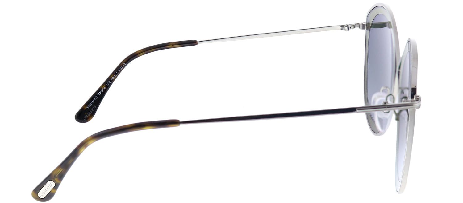 Tom Ford TF 604 20B Cat-Eye Metal Ruthenium/ Gunmetal Sunglasses with Grey Gradient Lens sold by Gaffos product image thumbnail 3