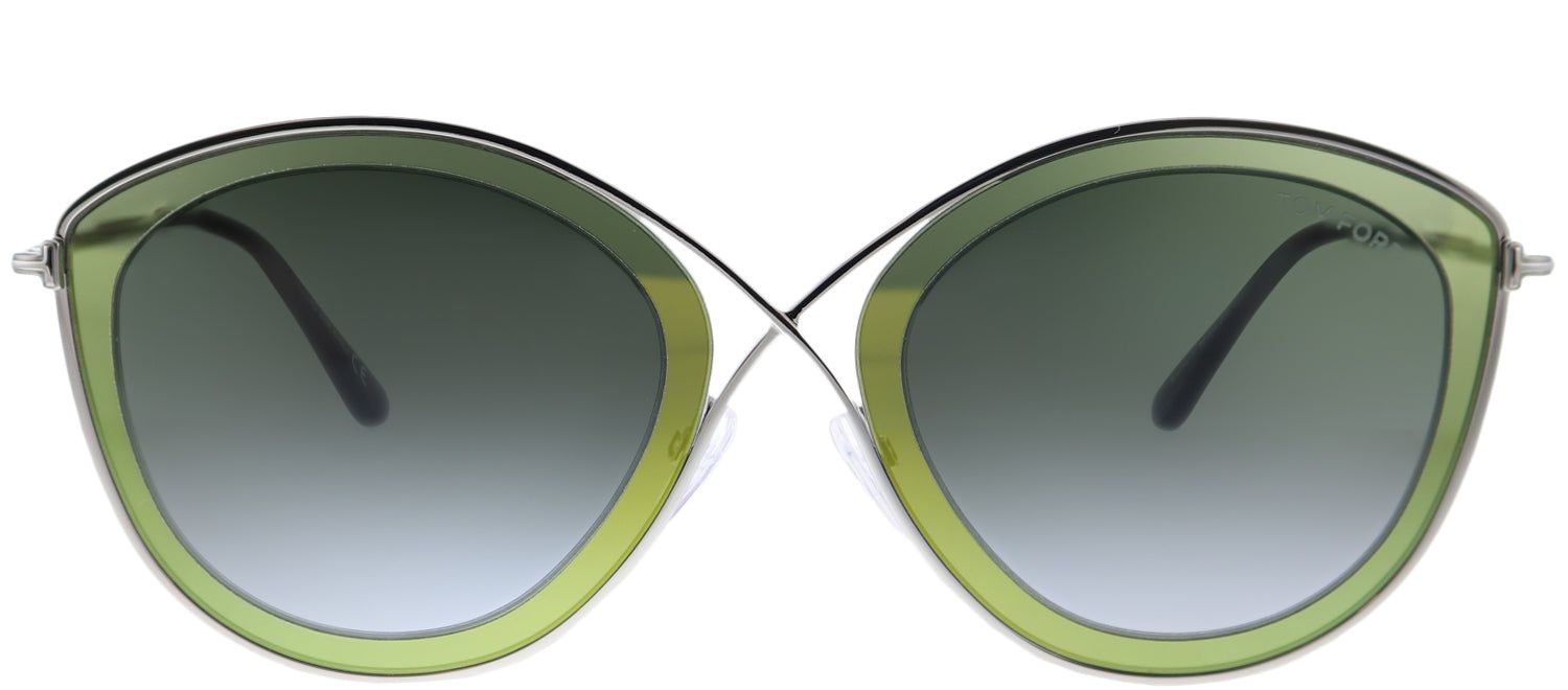 Tom Ford TF 604 20B Cat-Eye Metal Ruthenium/ Gunmetal Sunglasses with Grey Gradient Lens sold by Gaffos