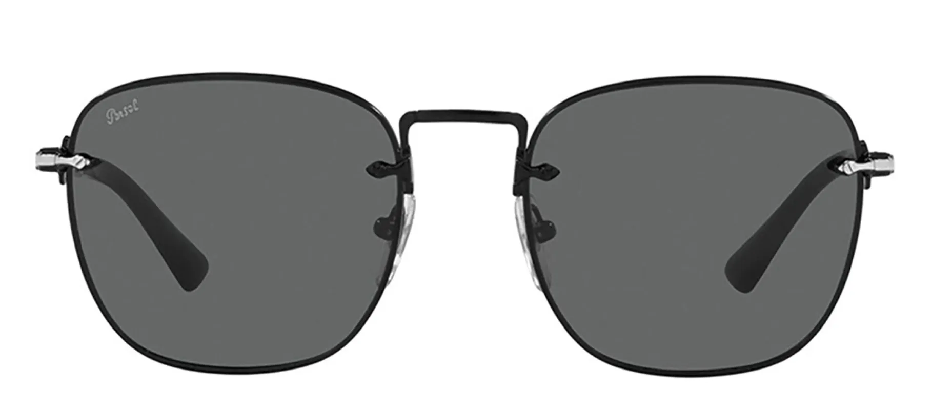Persol PO 2490S 1078B1 Square Metal Black Sunglasses with Grey Lens sold by Gaffos