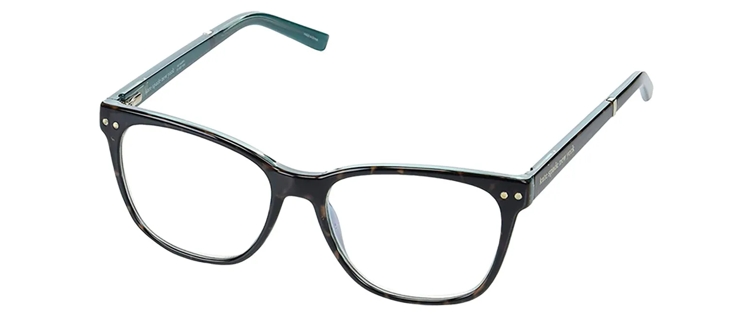 Kate Spade KS Joyanne IPR Square Plastic Blue Readers with Clear Blue Block Lens sold by Gaffos product image thumbnail 2