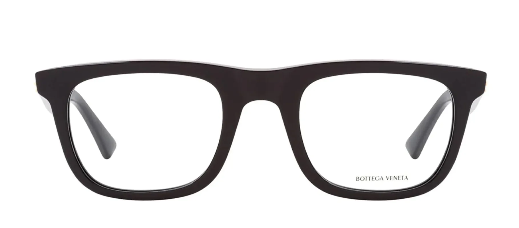 Bottega Veneta BV 1129O 001 Rectangle Plastic Black Eyeglasses with Logo Stamped Demo Lens sold by Gaffos