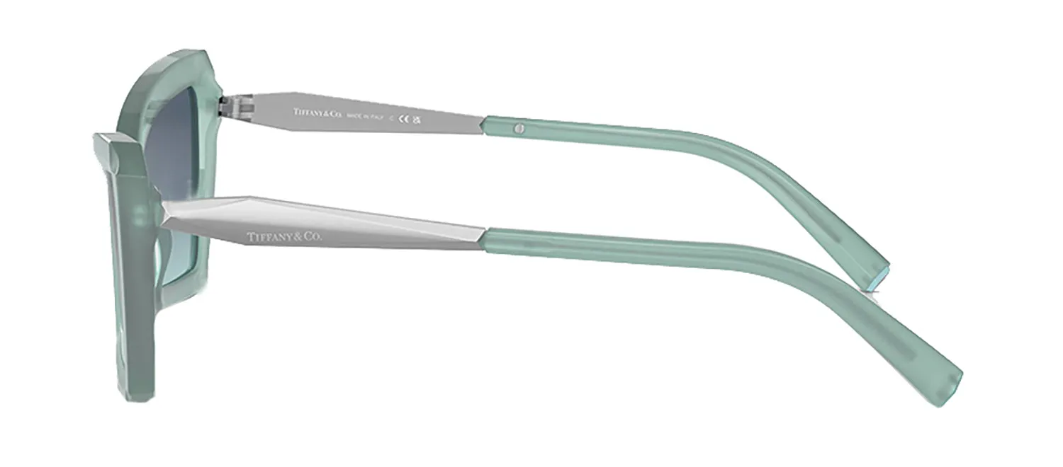 Tiffany & Co. TF 4203 83739S Cat-Eye Plastic Blue Sunglasses with Azure Blue Gradient Lens sold by Gaffos product image thumbnail 3