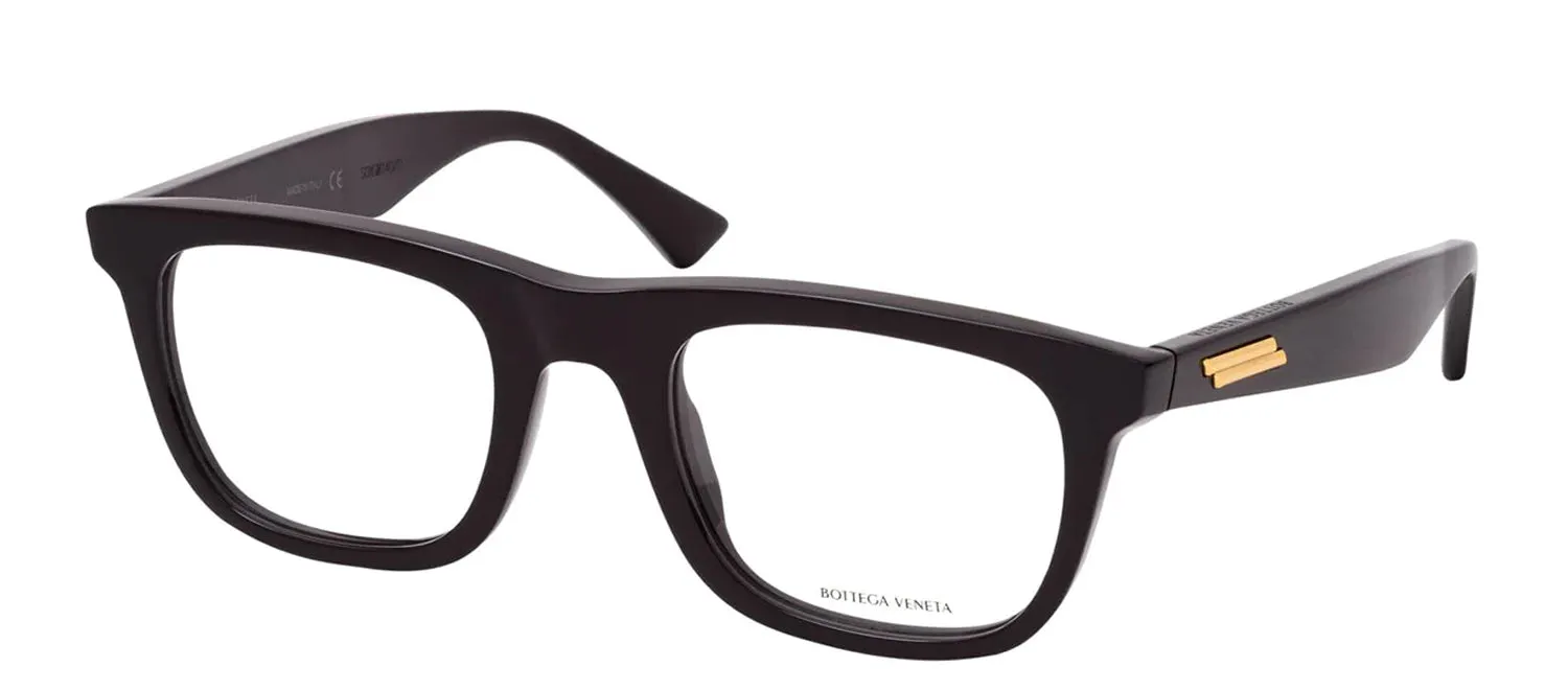 Bottega Veneta BV 1129O 001 Rectangle Plastic Black Eyeglasses with Logo Stamped Demo Lens sold by Gaffos product image thumbnail 2