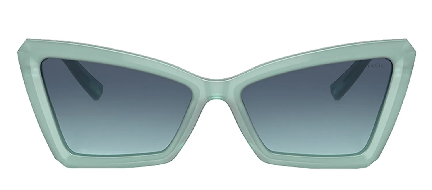 Tiffany & Co. TF 4203 83739S Cat-Eye Plastic Blue Sunglasses with Azure Blue Gradient Lens sold by Gaffos