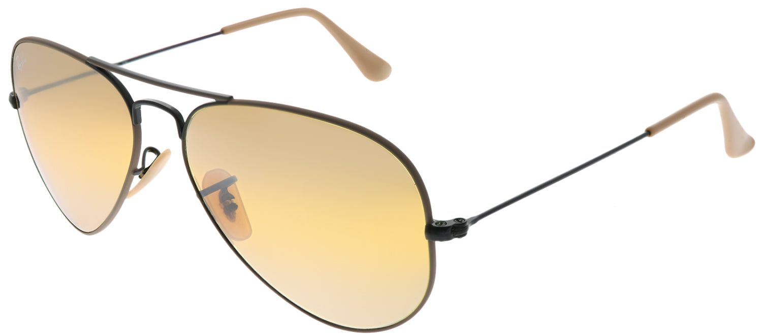 Ray-Ban RB 3025 9153AG Aviator Metal Beige Sunglasses with Brown Gradient Mirror Lens sold by Gaffos product image thumbnail 2