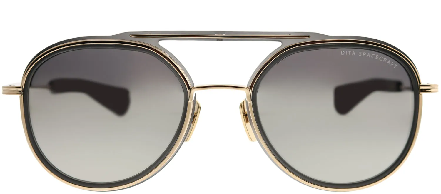Dita Spacecraft DT 19017-C-GRY-GLD Aviator Metal Grey Sunglasses with Milky Gold Flash AR Lens sold by Gaffos