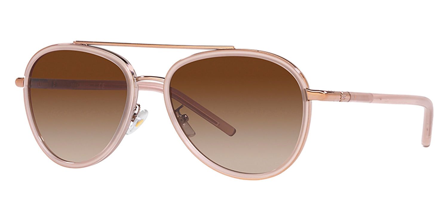 Tory Burch TY 6089 332313 Pilot Plastic Rose Gold Sunglasses with Brown Gradient Lens sold by Gaffos product image thumbnail 2