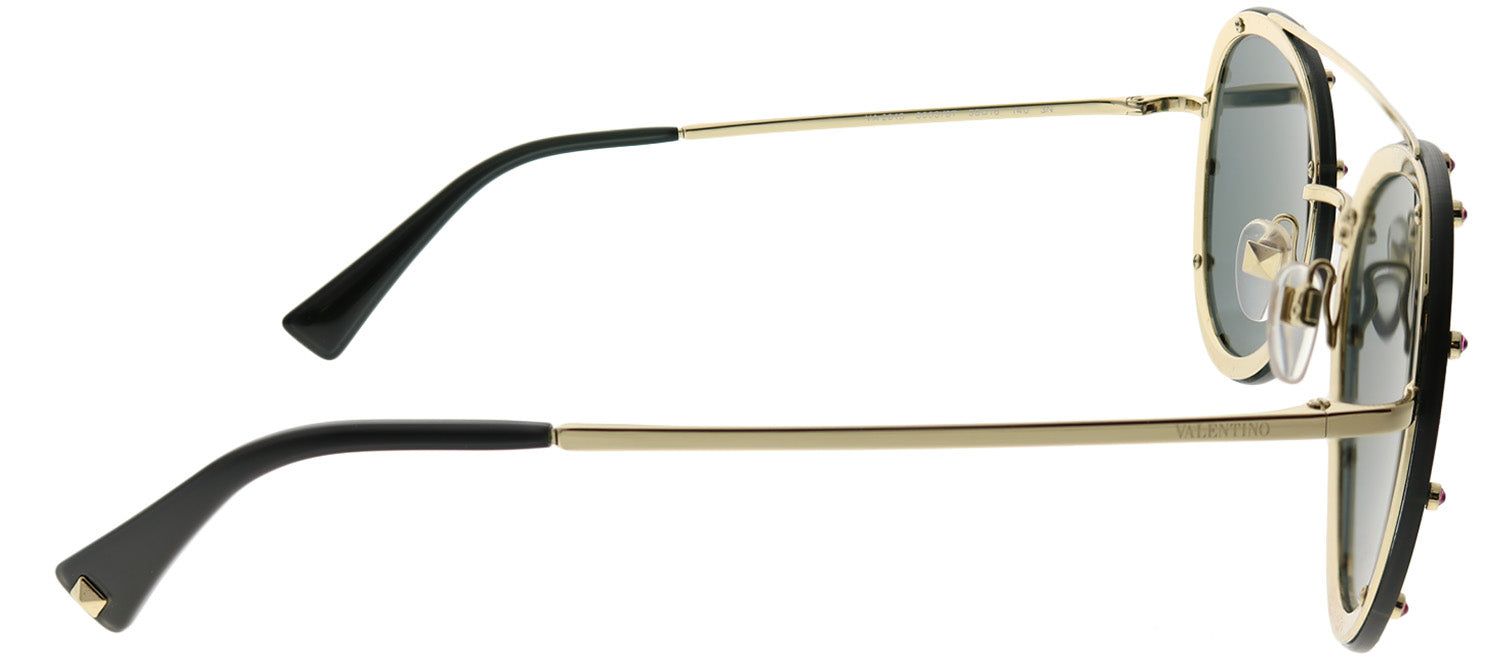 Valentino VA 2013 300387 Aviator Metal Gold Sunglasses with Smoke Grey Lens sold by Gaffos product image thumbnail 3