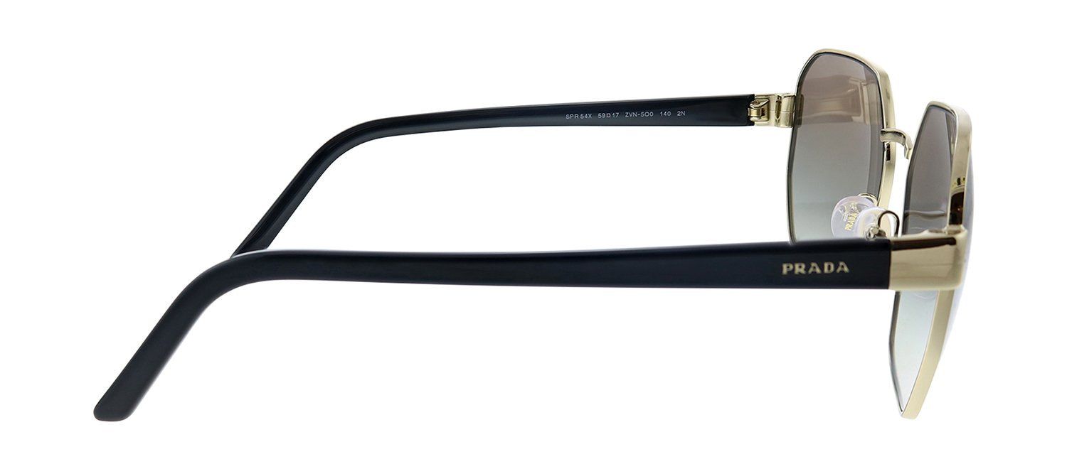 Prada PR 54XS ZVN5O0 Rectangle Metal Gold Sunglasses with Grey Gradient Lens sold by Gaffos product image thumbnail 3