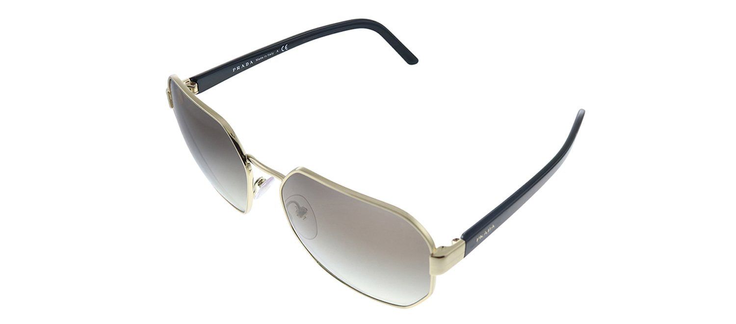 Prada PR 54XS ZVN5O0 Rectangle Metal Gold Sunglasses with Grey Gradient Lens sold by Gaffos product image thumbnail 2