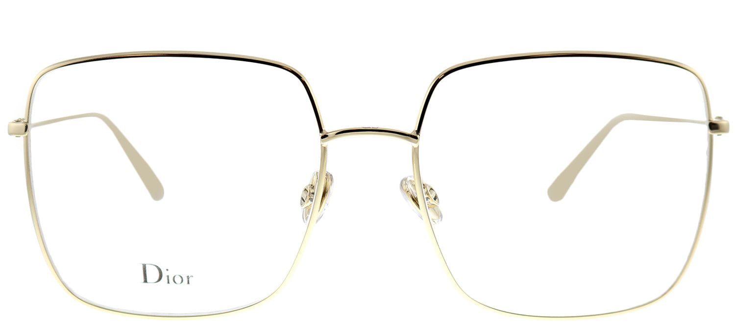 Dior StellaireO 1 J5G Square Metal Gold Eyeglasses with Demo Lens sold by Gaffos