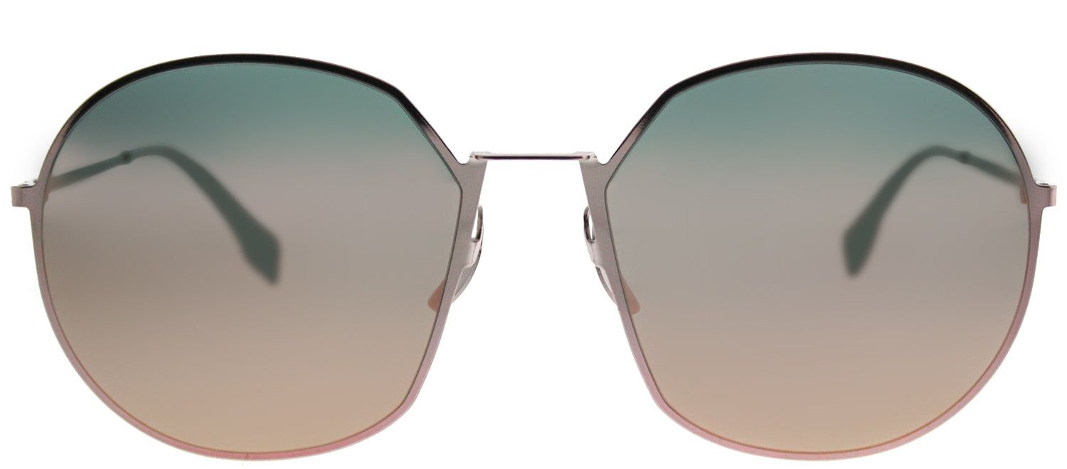 Fendi FF 0313/F 35J 0J Round Metal Pink Sunglasses with Rose Gold Mirror Lens sold by Gaffos