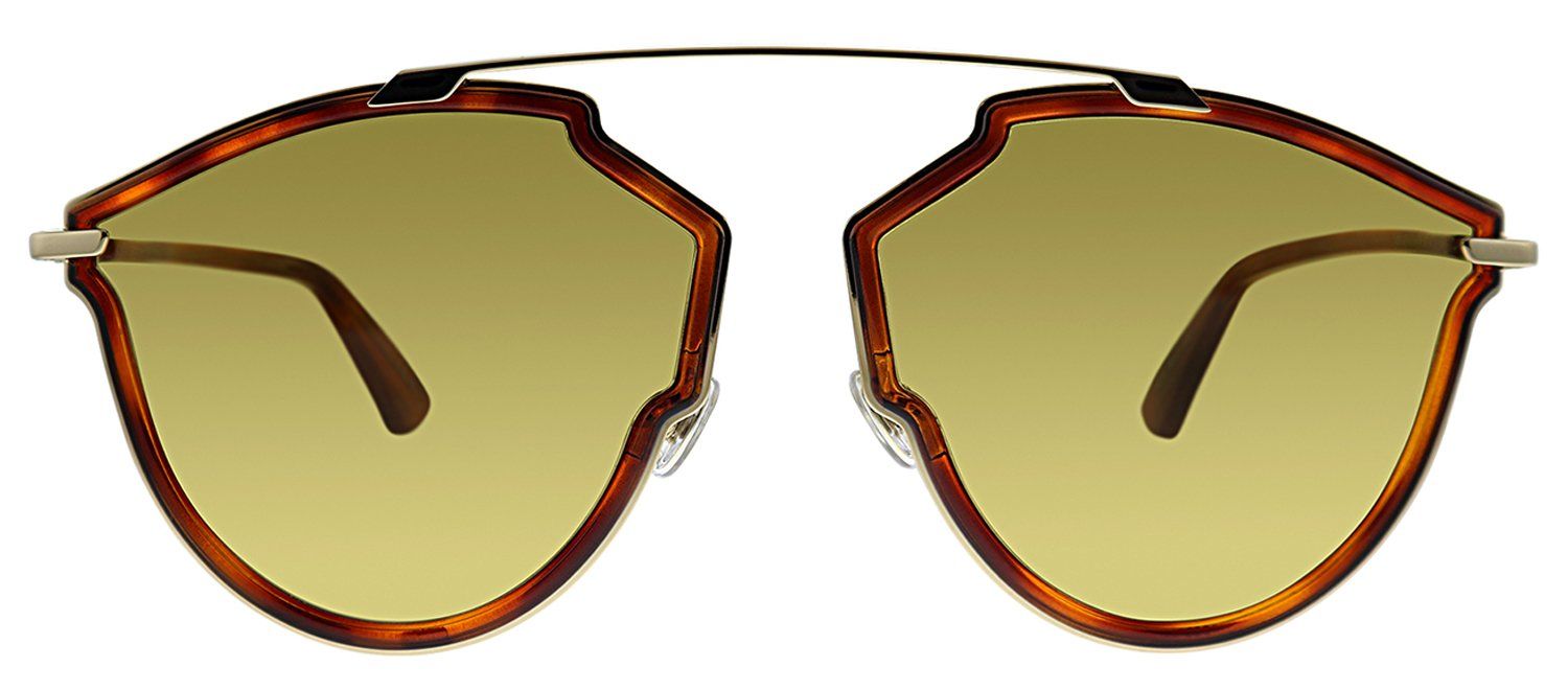 Dior CD DiorSoRealRise 06J 70 Pilot Metal Gold Sunglasses with Brown Lens sold by Gaffos