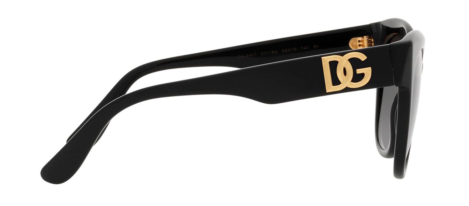 Dolce & Gabbana DG 4407F 501/8G Cat Eye Plastic Black Sunglasses with Grey Gradient Lens sold by Gaffos product image thumbnail 3