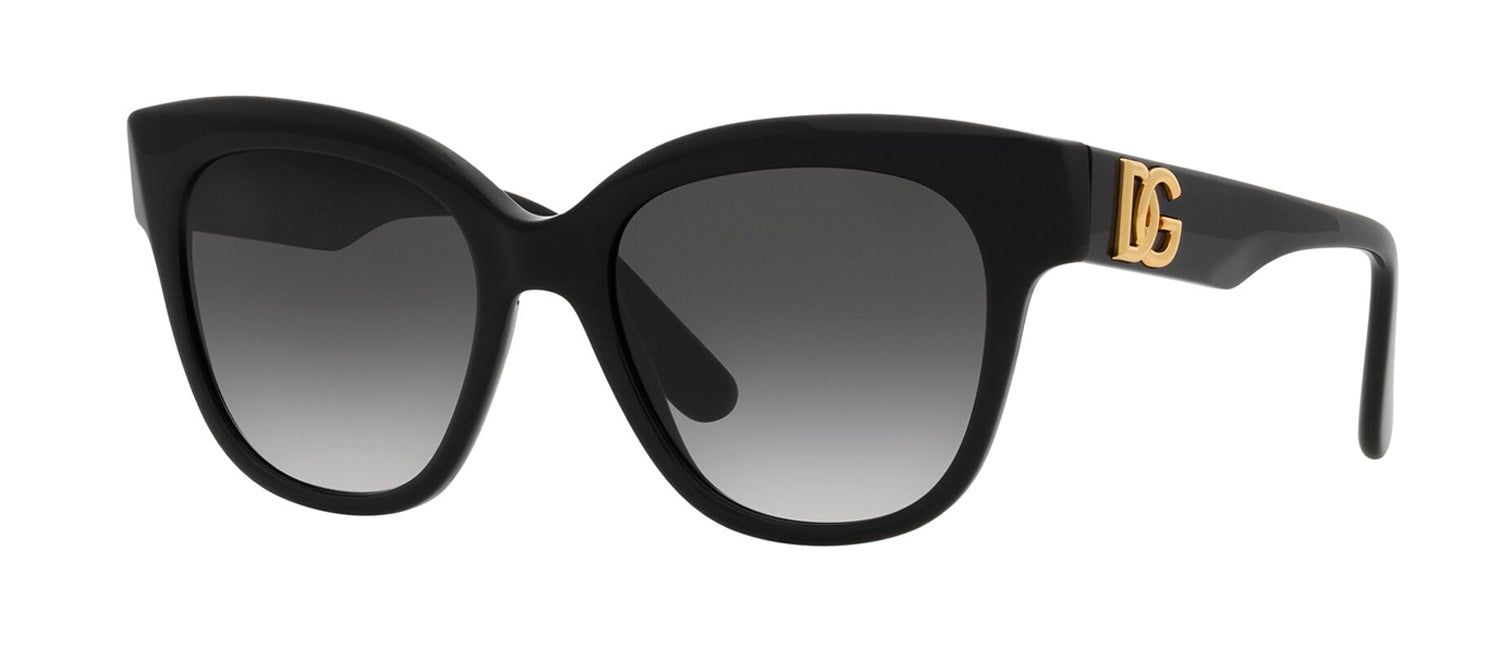 Dolce & Gabbana DG 4407F 501/8G Cat Eye Plastic Black Sunglasses with Grey Gradient Lens sold by Gaffos