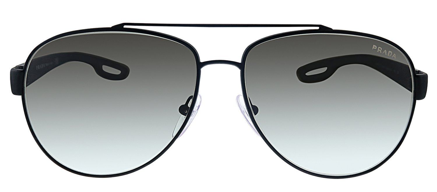 Prada Linea Rossa PS 55QS DG00A7 Pilot Metal Black Sunglasses with Grey Gradient Lens sold by Gaffos