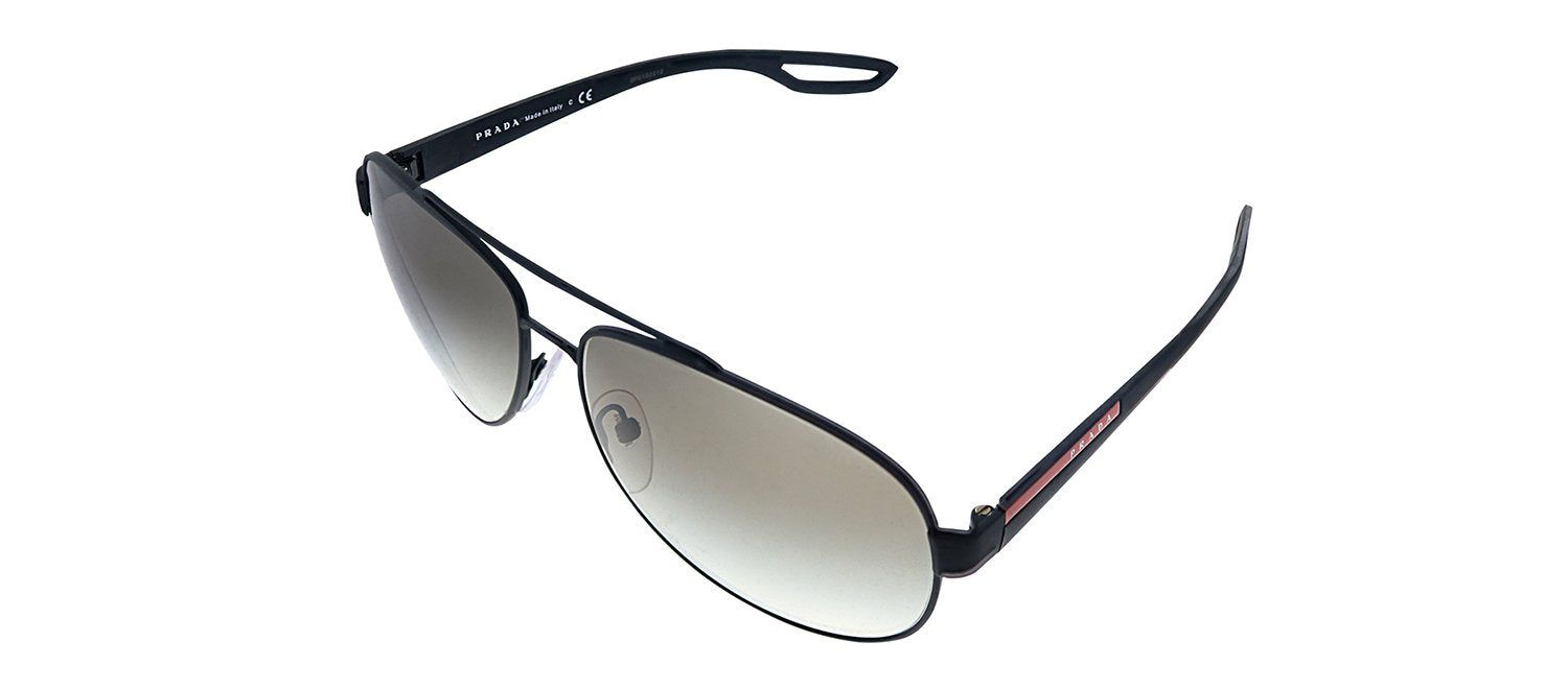 Prada Linea Rossa PS 55QS DG00A7 Pilot Metal Black Sunglasses with Grey Gradient Lens sold by Gaffos product image thumbnail 2