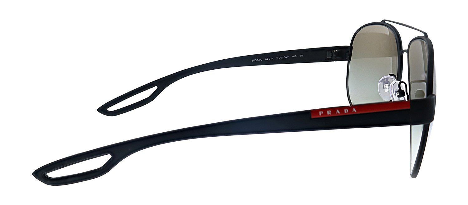 Prada Linea Rossa PS 55QS DG00A7 Pilot Metal Black Sunglasses with Grey Gradient Lens sold by Gaffos product image thumbnail 3