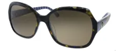 Kate Spade KS Amberlynn/S 2VM Square Plastic Havana Pattern Sunglasses with Brown Polarized Lens sold by Gaffos