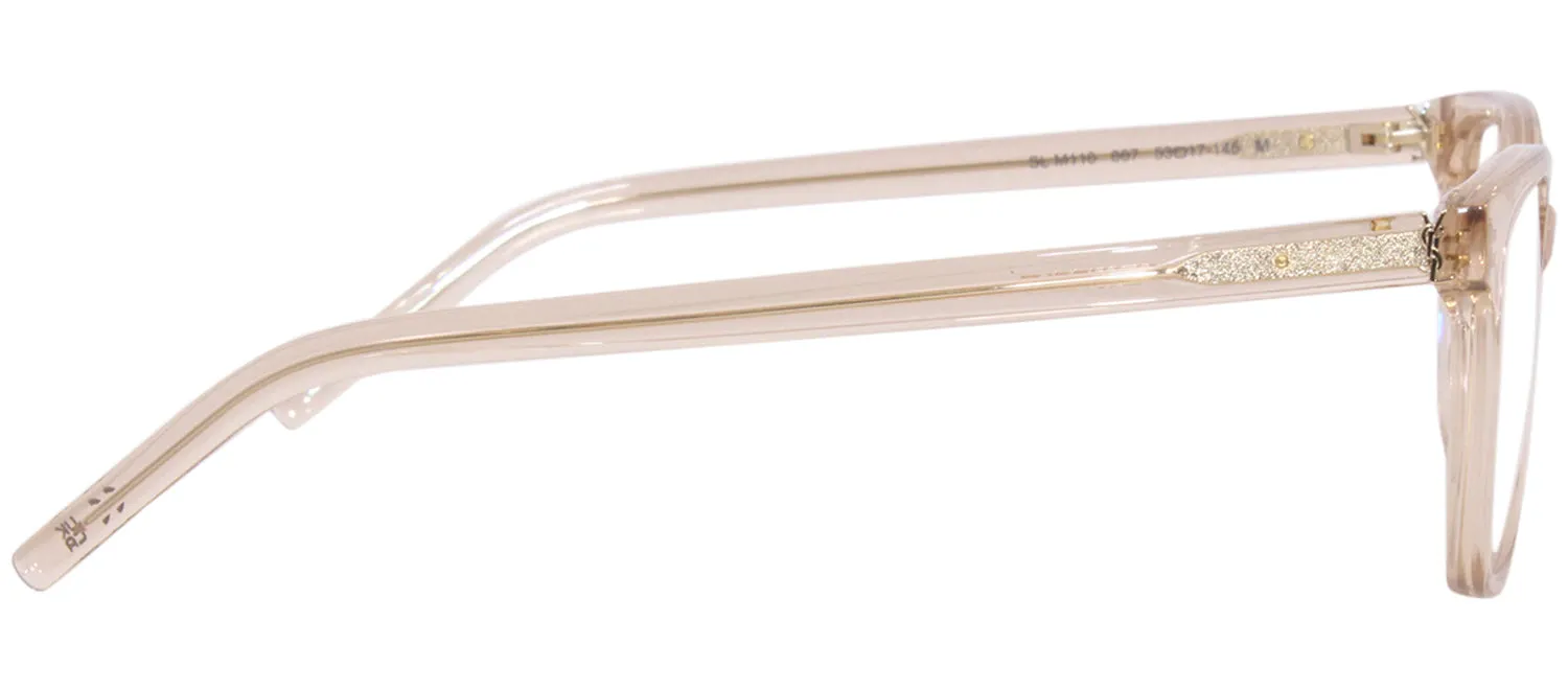 Saint Laurent SL M110O 007 Rectangle Plastic Nude Eyeglasses with Clear Lens sold by Gaffos product image thumbnail 3