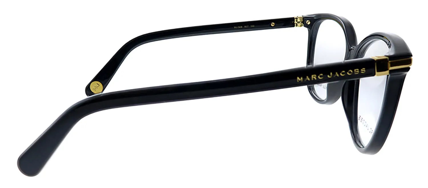 Marc Jacobs MJ 508 807 Cat-Eye Plastic Black Eyeglasses with Logo Stamped Demo Lenses sold by Gaffos product image thumbnail 3