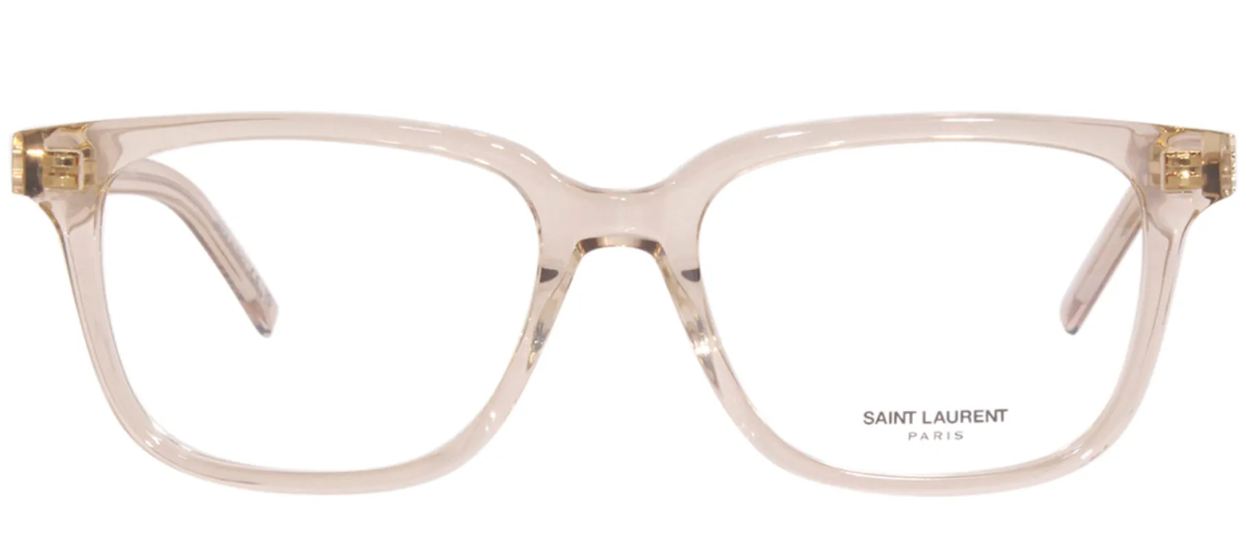Saint Laurent SL M110O 007 Rectangle Plastic Nude Eyeglasses with Clear Lens sold by Gaffos