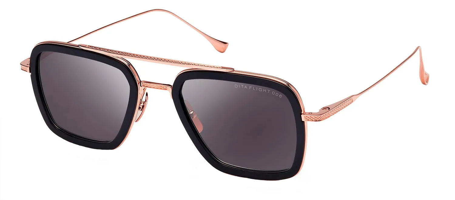 Dita Flight.006 DT 7806-E-BLK-RGD Aviator Metal Black Sunglasses with Grey Lens sold by Gaffos product image thumbnail 2