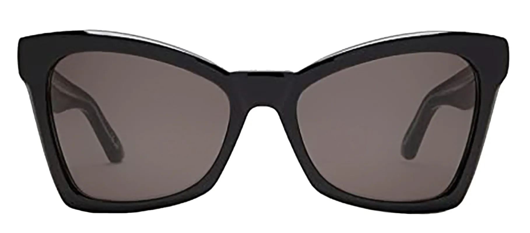 Balenciaga EVERYDAY BB 0231S 001 Cat-Eye Plastic Black Sunglasses with Grey Lens sold by Gaffos