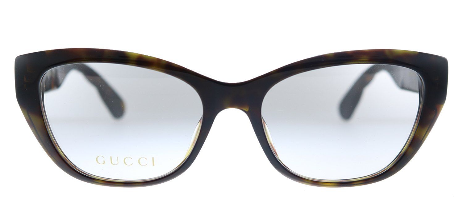 Gucci GG 0813O 002 Cat-Eye Acetate Havana Eyeglasses with Demo Lens sold by Gaffos