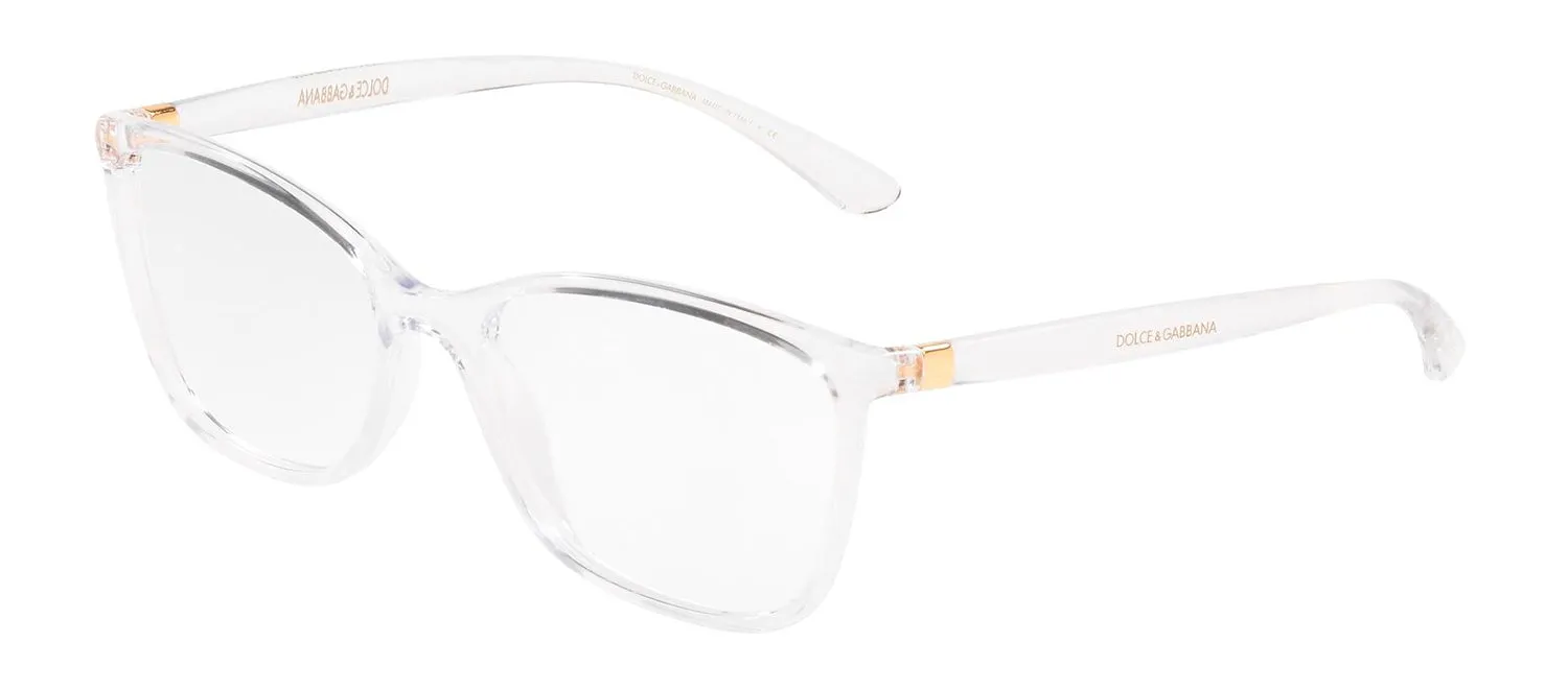 Dolce & Gabbana DG 5026 3133 Rectangle Plastic Clear Eyeglasses with Logo Stamped Demo Lens sold by Gaffos